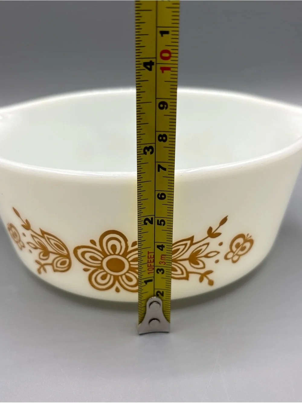 Vintage Pyrex 472 Casserole 1 1/2 Pint Butterfly Gold NO LID